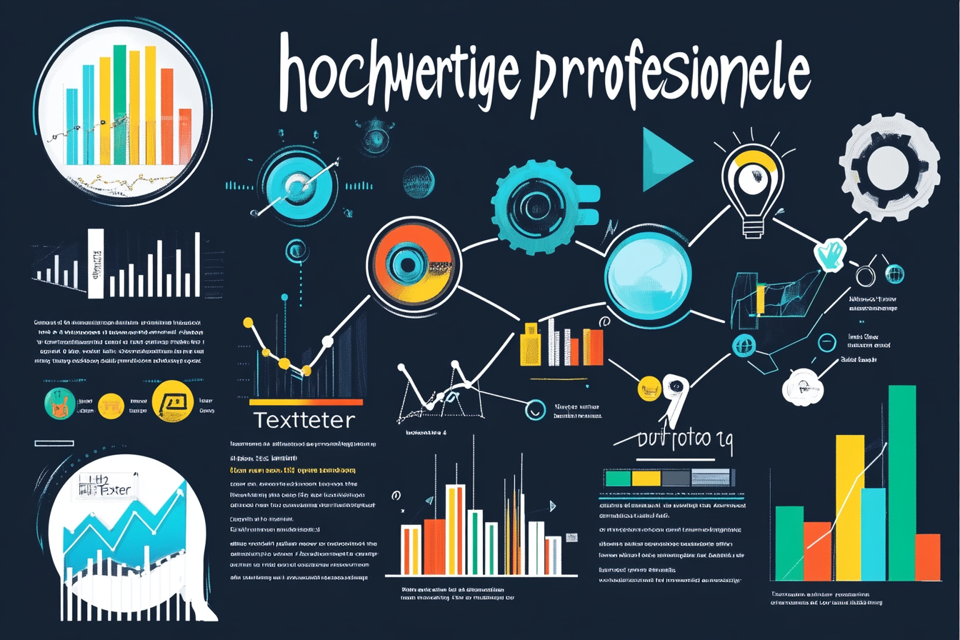 Ein attraktives Infografik-Diagramm veranschaulicht die Qualität von SEO-Dienstleistungen. Auf einer Seite stehen Schlüsselfaktoren wie „hochwertige Inhalte“ und „professionelle Texter“, begleitet von Symbolen für Verweildauer und Absprungrate. Die andere Seite zeigt einen Vergleich zwischen teuren und günstigen Dienstleistungen. Visuelle Elemente wie Häkchen und Warnsymbole betonen den Unterschied in der Effektivität.