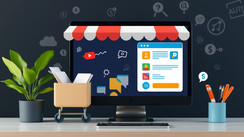 Grafik eines Online-Shops, die Methoden zum Aufbau hochwertiger Backlinks zeigt, einschließlich Content-Erstellung, Gastbeiträge und Einträge in Verzeichnisse.