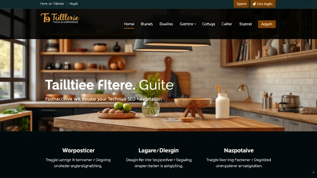Website einer Tischlerei mit Fokus auf technische SEO-Maßnahmen, inklusive schneller Ladezeit, responsivem Design und klarer Navigation.